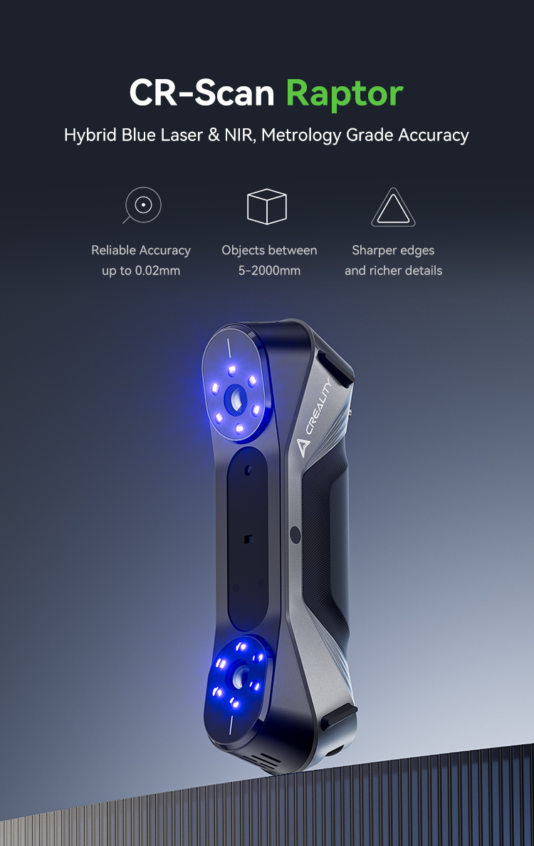 creality cr-scan raptor 3d scanner