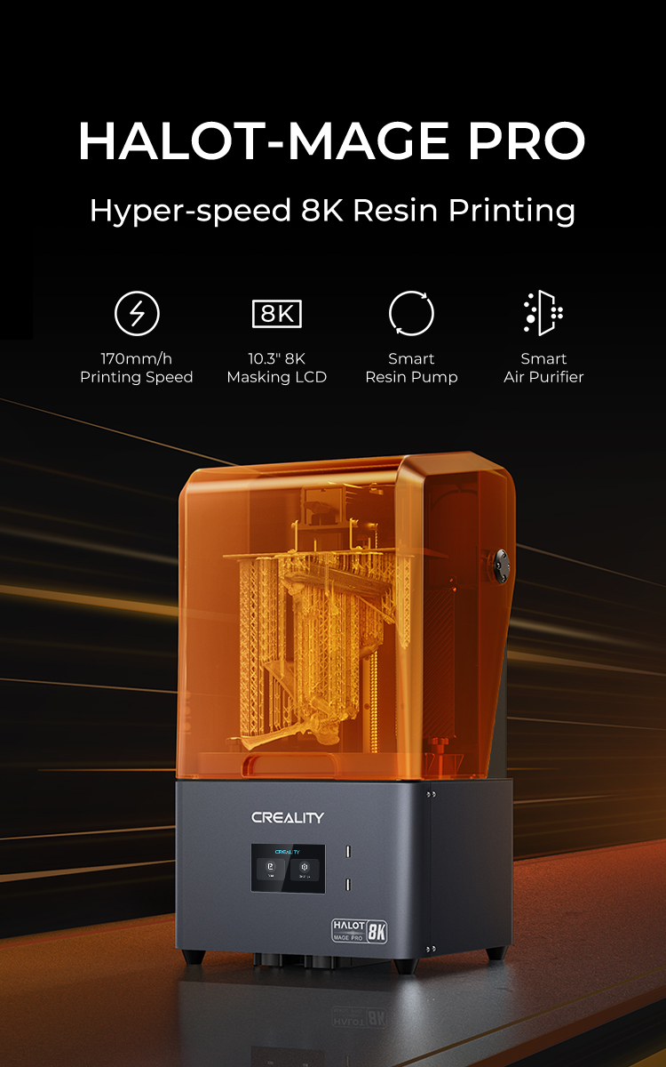 creality halot mage pro resin 3d printer