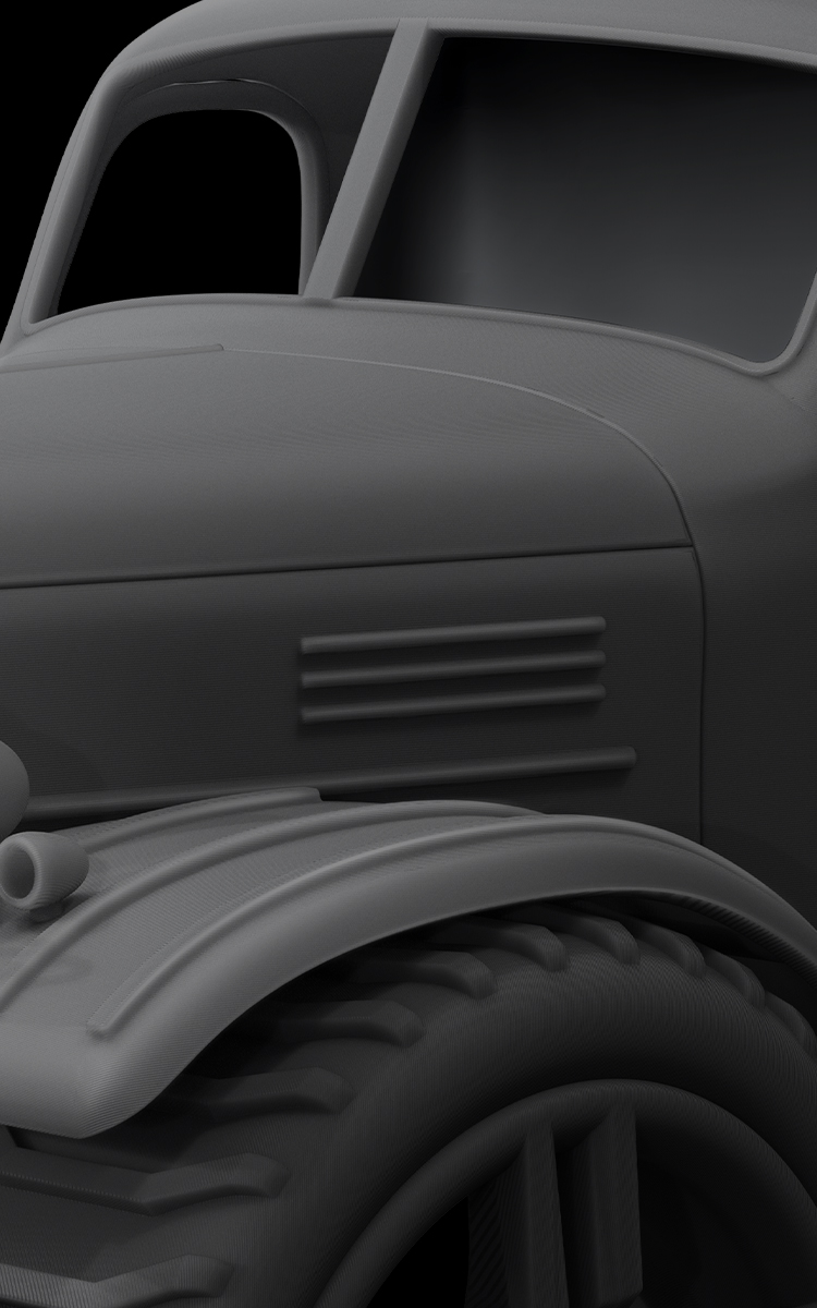 3d printed car model