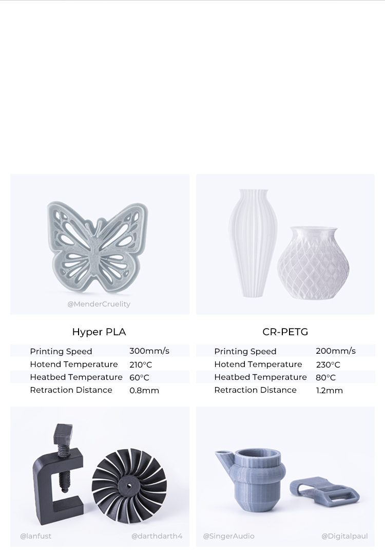 CR-10 SE prints filament